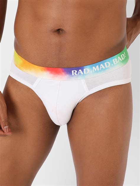 Buy Lover White Cotton Brief With Colourful Waistband For Men Online At Best Price Radmadbad