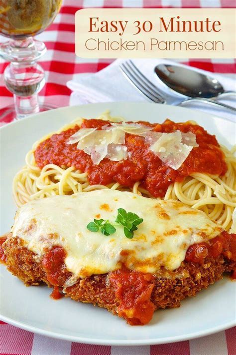 Quick and Easy 30 Minute Chicken Parmesan | Recipe | Food ...