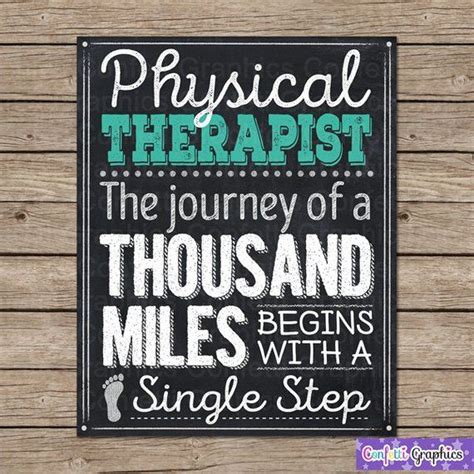 Physical Therapist Therapy Inspirational Quote A Journey Of Etsy In