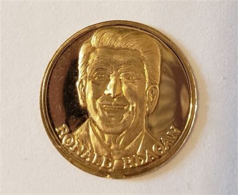 Ronald Reagan Solid 10k Gold 1985 Inaugural Gold Piece Antique Price