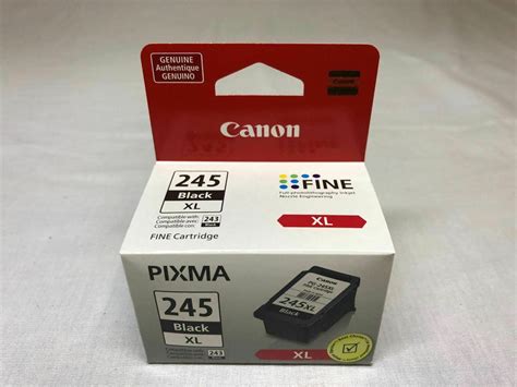 Pg 245xl Black Ink Cartridge For Canon Pixma Ip2820 Mg2420 Mg2520