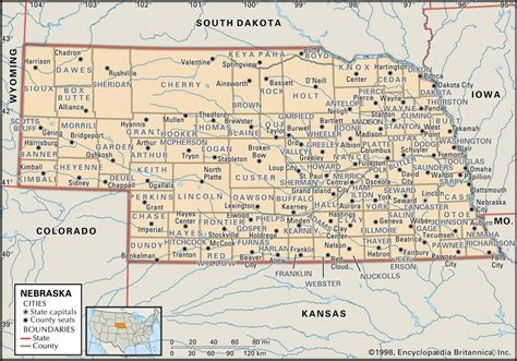 State And County Maps Of Nebraska Printable Road Map Of Nebraska