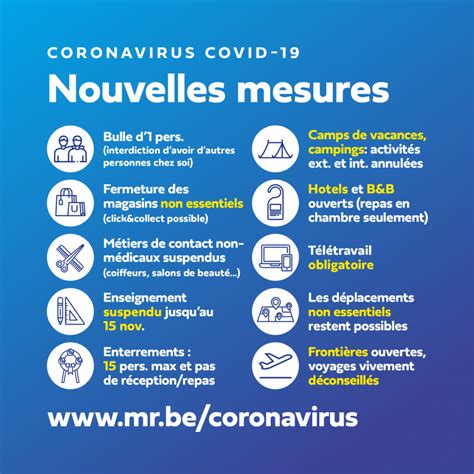 Lutte contre le Covid 19 de nouvelles mesures pour contrer l épidémie MR
