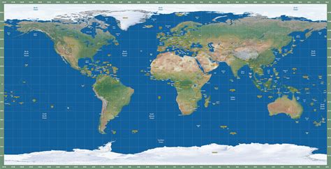 Accurate Global Map To Scale Map Of World