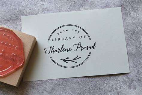 Custom Business Logo Stamp Personalized Your Own Design Wood Etsy
