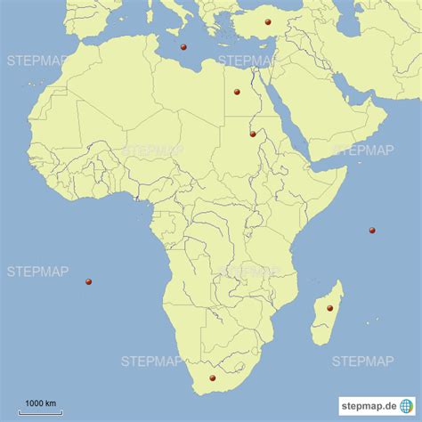 Stepmap Afrika Und Orient Landkarte Für Afrika