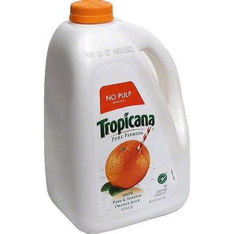 Tropicana Pure Premium Orange Juice Original No Pulp Dairy