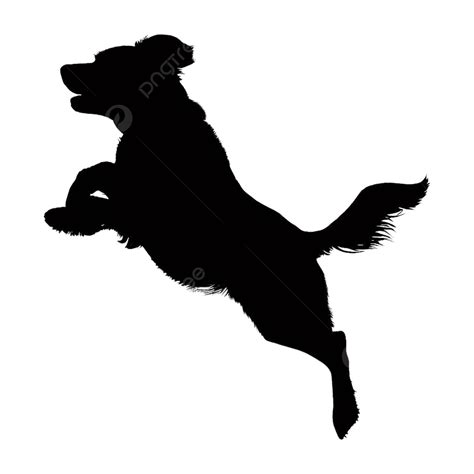 飛び跳ねる犬のシルエットイラスト画像とpsdフリー素材透過の無料ダウンロード Pngtree