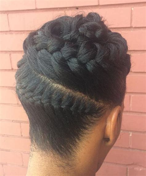 50 updo hairstyles for black women ranging from elegant to eccentric in 2020 goddess braids