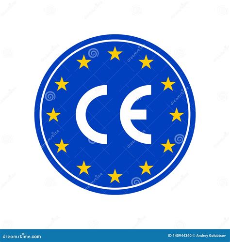 Ce Marking Label European Conformity Certification Mark Vector Eu