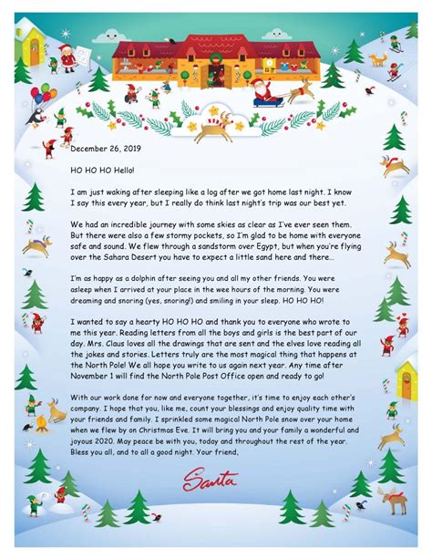 Printable Christmas Letter Templates