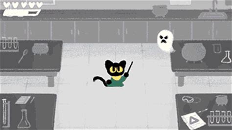Maybe you want to destroy some cartoon ghosts as a jovial cat wizard. Halloween 2016 Google Doodle Treats with Magic Cat Academy ...