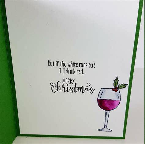 box set of 12 christmas cards wine themed holiday cards etsy