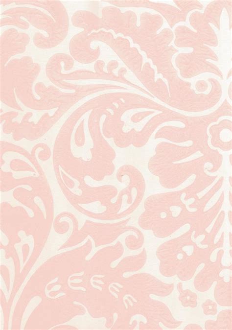 45 Pink And Silver Damask Wallpaper