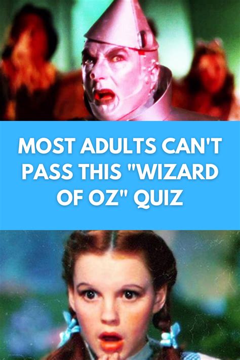 Most Adults Cant Pass This Wizard Of Oz Quiz Tv Show Quizzes