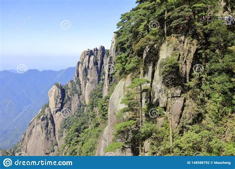 Beautiful Scenery Of The Sanqingshan Mountain Adobe Rgb Stock Photo