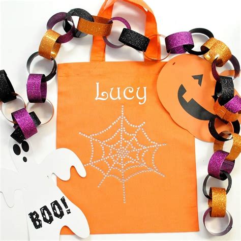 Personalised Halloween Trick Or Treat Bags By Harmony At Home Children