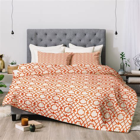 Burnt Orange Umbria Comforter Caroline Okun Comforters Orange Duvet