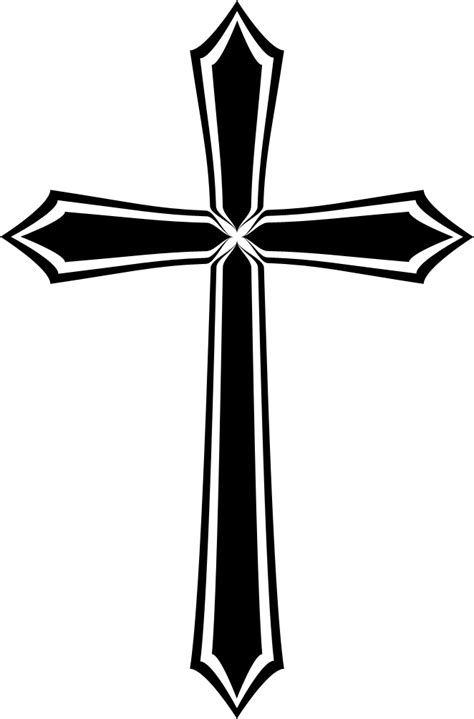 Christian Cross Silhouette Png Transparent Png Mart