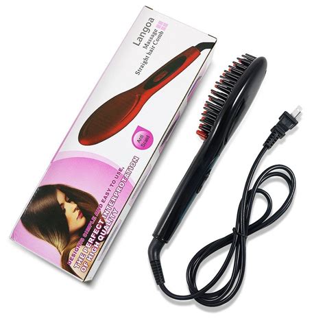 These are the best hair straighteners you can buy — just be sure to sleep on a silk pillowcase to preserve that smooth style! Professional Hair Straightener Brush Automatic Ceramic ...