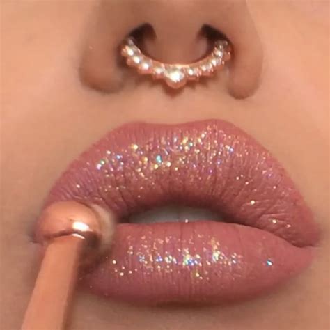 Dust Glitter Over Lipstick Rave Makeup Glitter Lips Lip Makeup Tutorial
