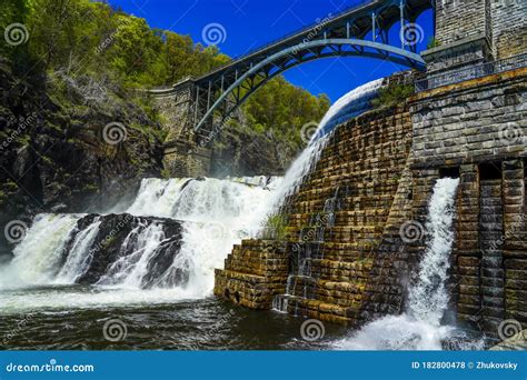 View Of The New Croton Dam In Croton Gorge Park Stock Photo Image Of