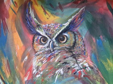 Abstract Owl Painting At Explore Collection Of