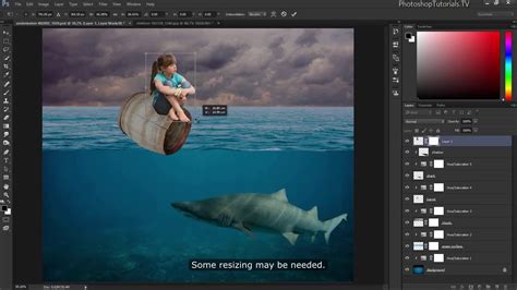 Lost At Sea Photoshop Manipulation Tutorial Youtube