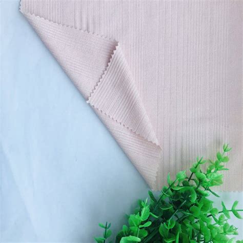China Factory Wholesale Yarn Dyed Rib Fabric Hot Selling Polyester