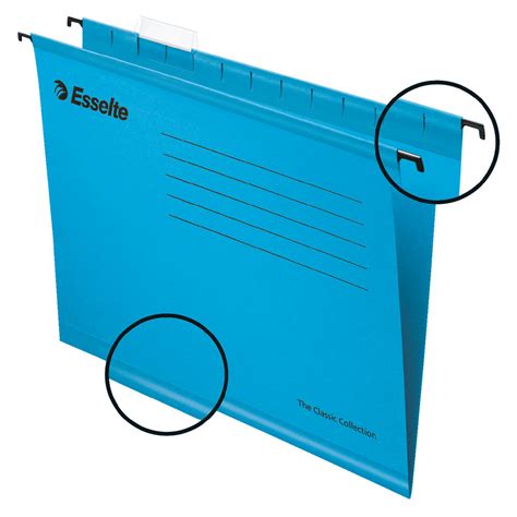Esselte Classic A4 Blue Suspension File 25 Pack 90311