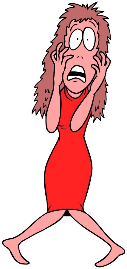Scared Woman Cartoon Cartoon Girl Scared Cliparts Clipart Library