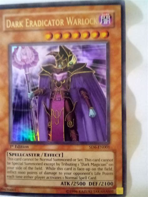 Mavin Yugioh Dark Eradicator Warlock Sd6 En001 1st Edition Ultra Rare