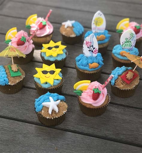 Maybe you would like to learn more about one of these? 23 Colorful Beach Themed Cupcake Design Ideas