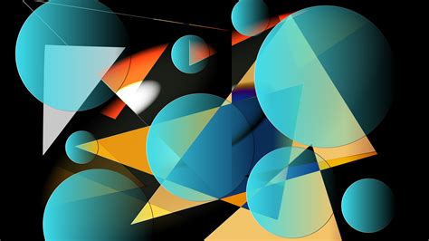 Blue Yellow Red Colors Geometry 4k Hd Abstract Wallpapers Hd