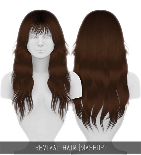 Sims 4 Hairs ~ Simpliciaty Revival Hair