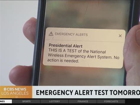 an emergency alert test will sound today on all u s cellphones tvs and radios here s what to