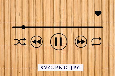 Audio Control Buttons Svg Music Player Buttons Svg Spotify Etsy