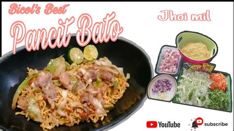 Pancit Bicol Pancit Bato Easy Recipe Youtube