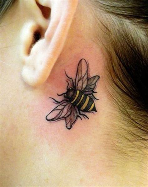 40 Insanely Cool Tattoo Placement Ideas Honey Bee Tattoo Bumble Bee