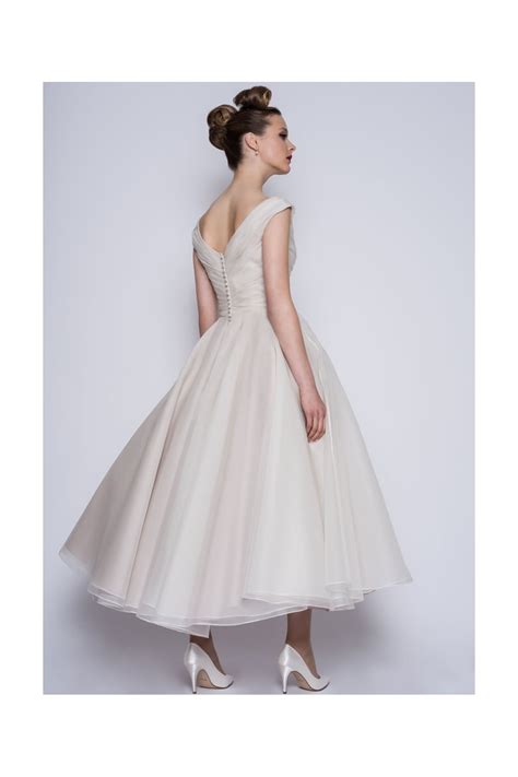 loulou bridal amelie calf ankle or tea length vintage 50s wedding dress ubicaciondepersonas