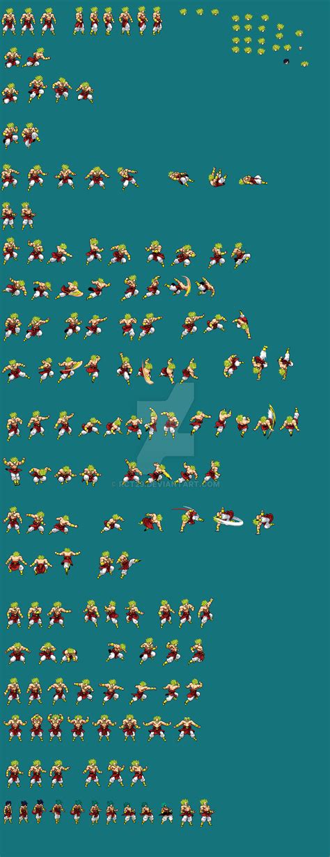 Broly Jus Sprite Sheet By Rct29 On Deviantart