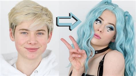 I Transformed Myself Into An E Girl Boy To Girl Makeup Transformation