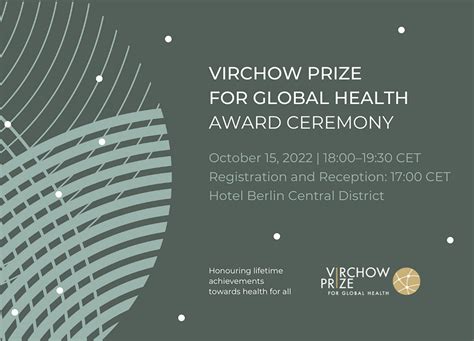 Registration Opens For The Virchow Prize For Global Health Award