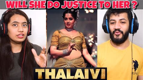 Thalaivi Official Trailer Hindi Reaction Kangana Ranaut The