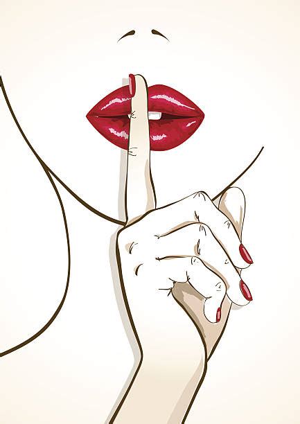 570 Shhh Lips Stock Illustrations Royalty Free Vector Graphics And Clip