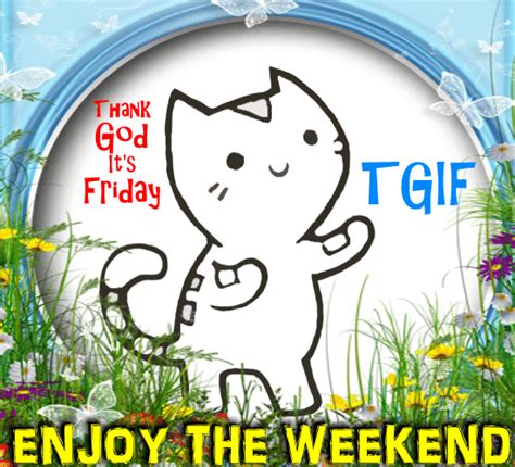 A Cute Friday Weekend Card For You Free Enjoy The Weekend Ecards 123