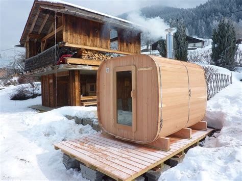 Wooden Outdoor Sauna Made In France Obiozz