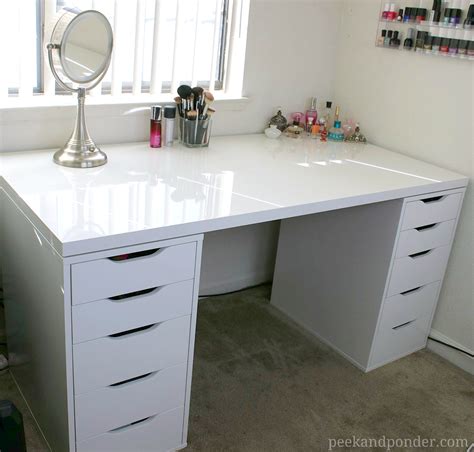 Options for the alex drawers, micke desk & more. Video: Makeup Vanity and Storage | Peek & Ponder