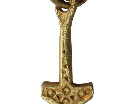 Business center in lahore, pakistan. Early Medieval Viking gold Thor Hammer pendant Mjolnir ...