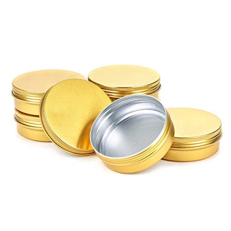 Tmo 4 Oz Tin Cans Screw Top Containers Aluminum Round Steel Tin Cans